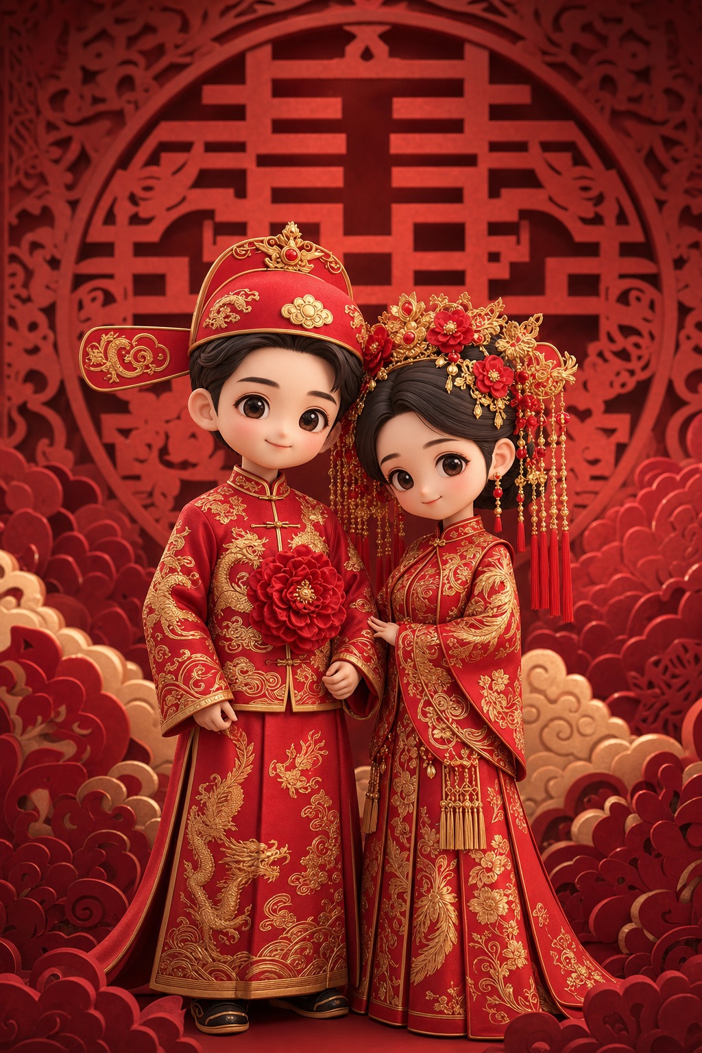 照片转Q版3D中式婚礼人物-参考效果.jpg