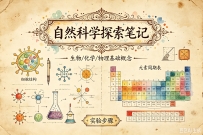 复古氛围感拉满！手绘速写笔记风科普插画 AI 提示词
