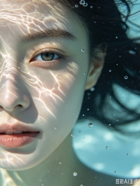 AI 拍的水下人像总像普通泳池？1 套搞定电影级水下微距的提示词模板