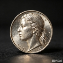 AI金属浮雕实战：一段搞定照片级金属光泽与纯正雕刻纹理的硬币摄影提示词