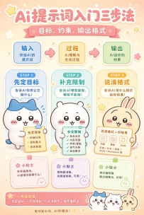一份适合新手换主题的吉伊卡哇信息图模板：换角色、换知识点、换版式都顺手