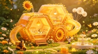 AI 3D盲盒实战：一段搞定晶莹材质与电影级琥珀光晕的高阶提示词