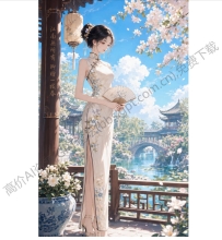 【下载自取】关于优美二次元女性人物生成的提示词手册，包含了各种环境和人物描述